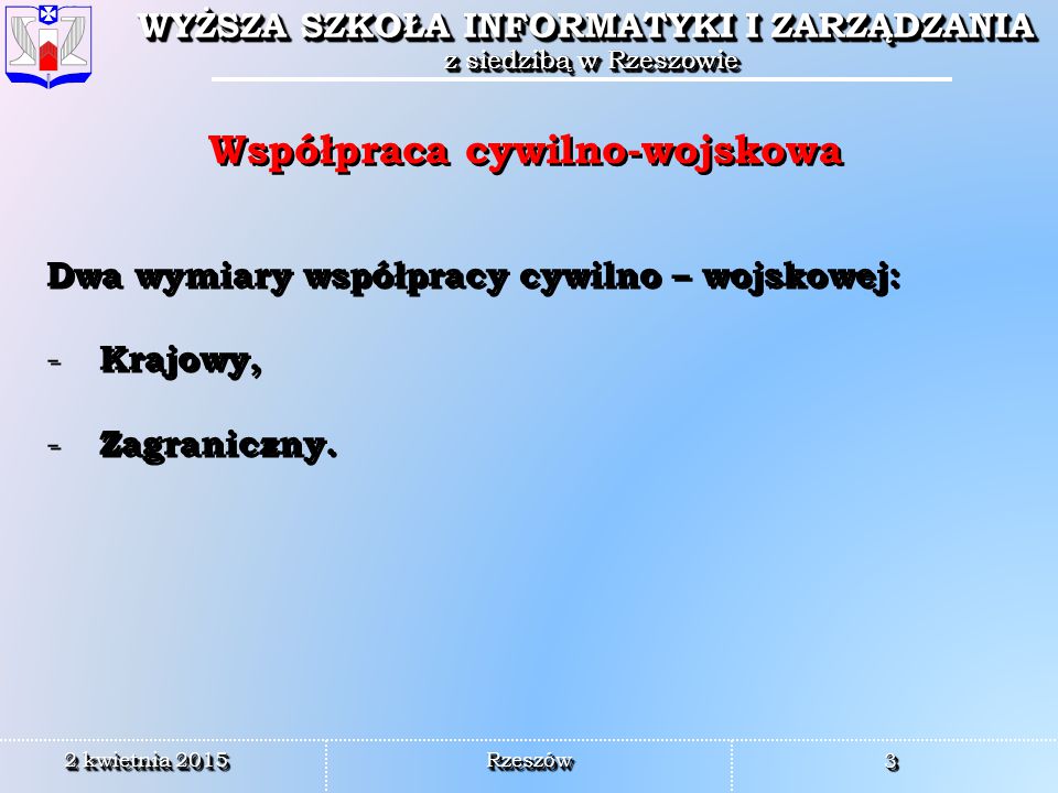 Bezpiecze Stwo Pa Stwa Wsp Praca Cywilno Wojskowa Ppt Video Online